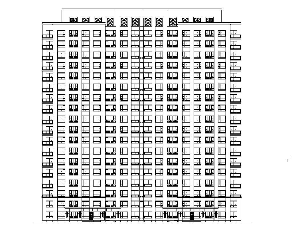 [上海]公共租赁住宅区建筑施工图设计（CAD）