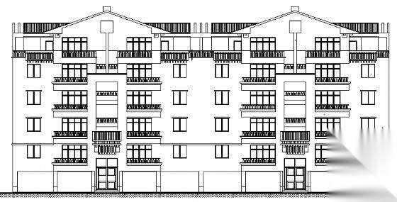 南方某大学城公寓建筑施工图