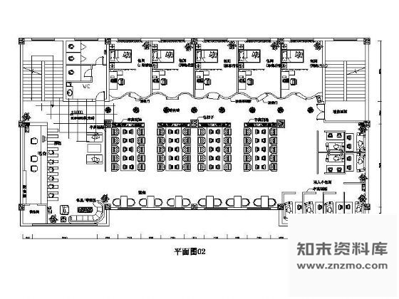 图块/节点三层网吧平面设计图1