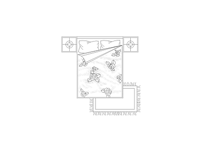 床 室内家具通用图块材料表灯具等