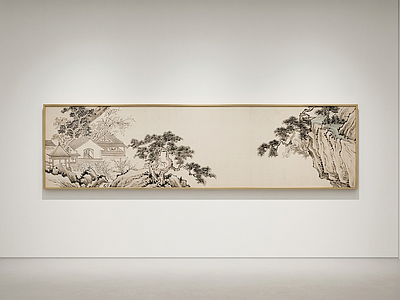 山水装饰挂画山水画