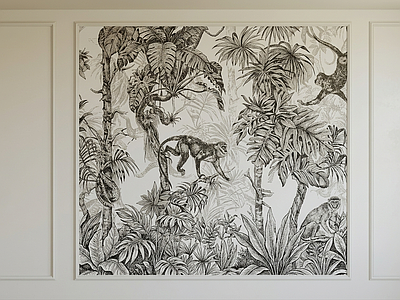 丛林主题挂画挂画