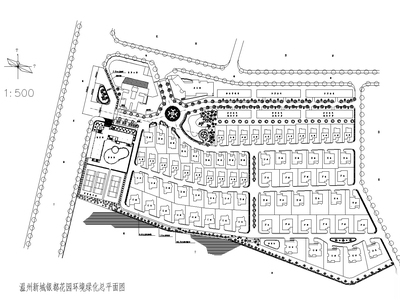 [浙江]温州新城银都花园居住区景观CAD施工图 （欧... 居住区景观