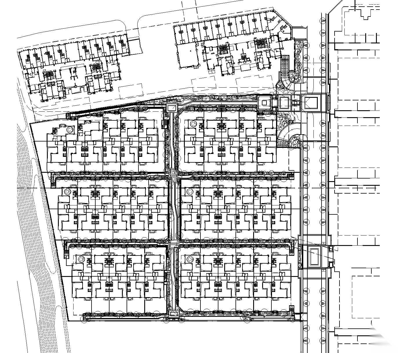 [福建]厦门泰禾院子植物配置CAD施工图 居住区景观