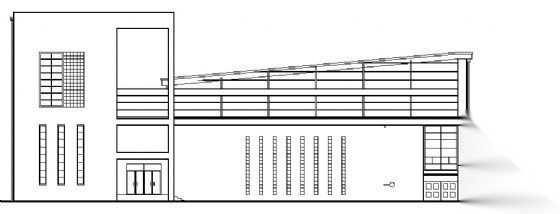 中学报告厅建筑施工图