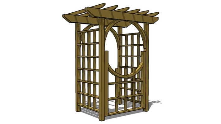 亭子 草图大师模型