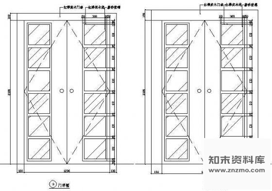 双开门详图 通用节点