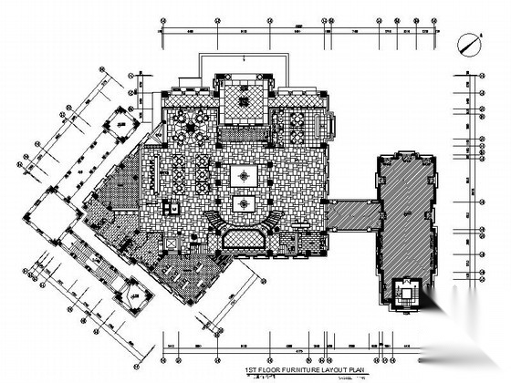 [大连]知名房地产田园欧式风情售楼处室内施工图（含实景...