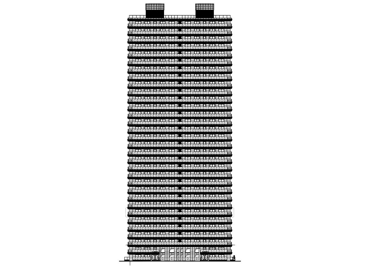 [上海]现代风格6栋住宅建筑施工设计