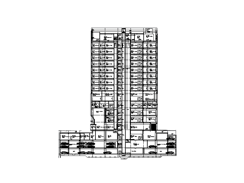 [海南]地下三层医疗中心项目地下室及人防功能建筑全专业...