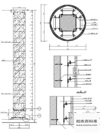 图块/节点大理石包柱详图