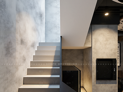 新中式楼梯间
