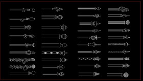 cad窗帘杆素材图