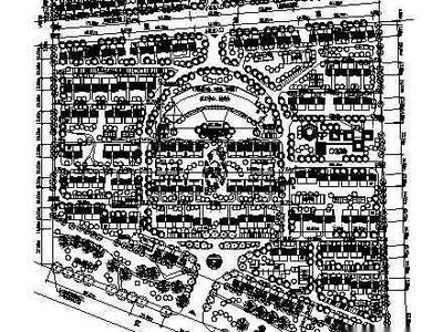 社区景观规划总图 居住区景观 示范区景观