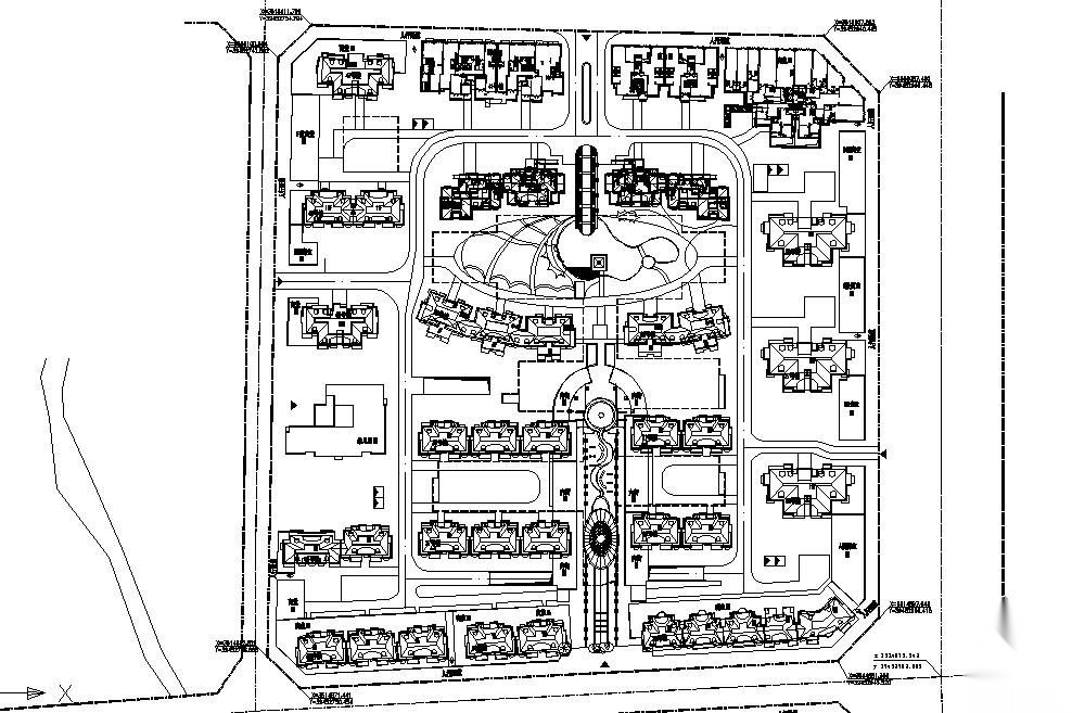 六安某小区室外给排水总平面施工图 市政给排水 给排水图