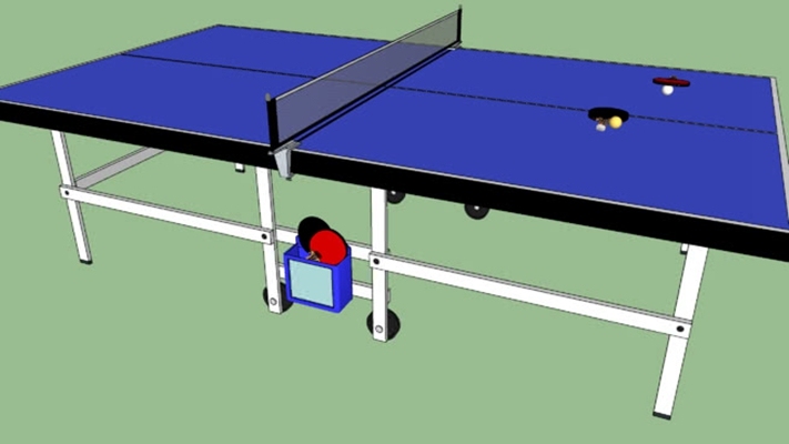 桌球 草图大师模型