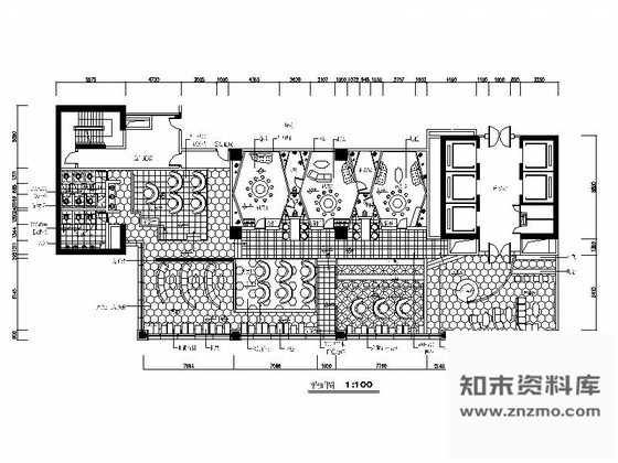 施工图学生作品足球主题餐饮空间装修图