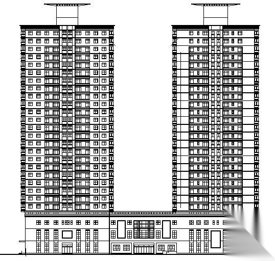 26层商住楼建筑施工图
