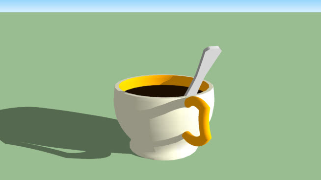 cup with real world \ \ \ cup with spoon 杯子 茶杯 意式浓缩咖啡 大口水壶