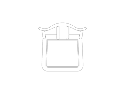 椅子 平立面图图块平面图块