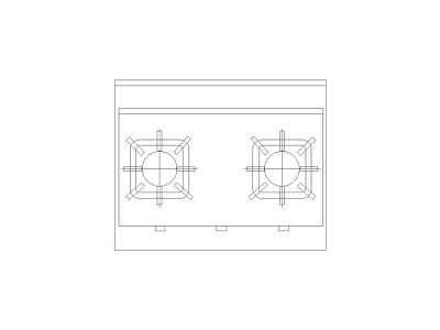 厨房设施 现代家具图块别墅家具图块施工图