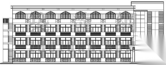 某中学四层宿舍楼建筑施工图
