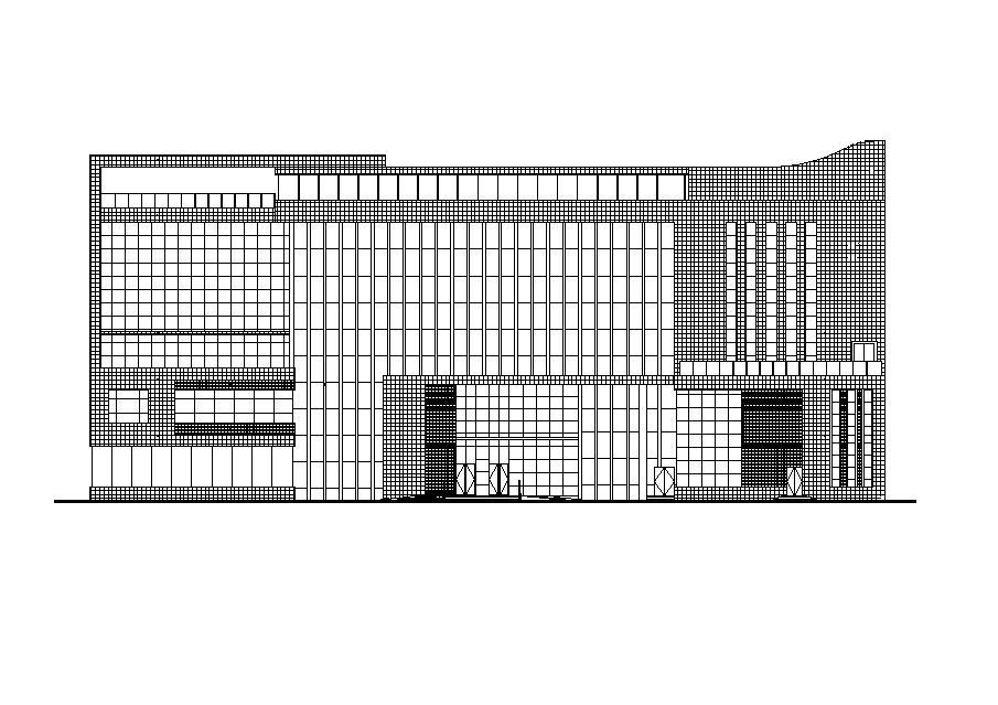 宁夏 五层框架结构研究中心建筑施工图 含效果图