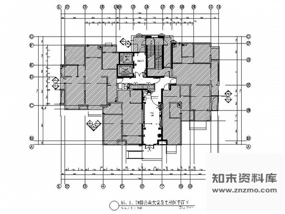 施工图山东现代风格住宅楼室内公共部分装修施工图