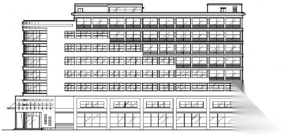 某七层综合性写字楼建筑方案图
