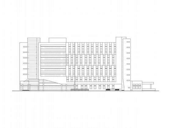 [河南]某市人民医院门诊医技楼工程建筑施工图