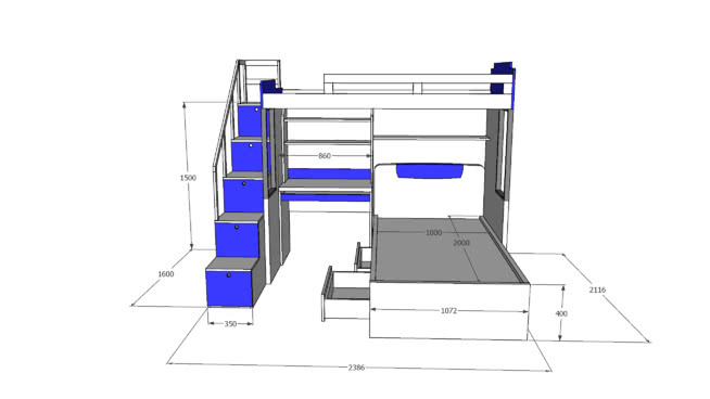 双层床，Mordern Bunk Bed，Giuong Tang，孩子们的床 机械 其他 断头台 电脑 笔记本电脑