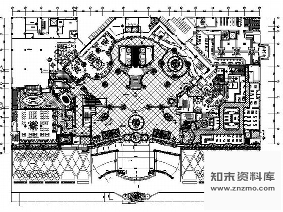 施工图沈阳某知名大酒店局部室内装修图