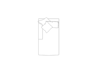 床 网红高端家具图块