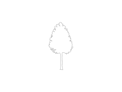 乔木种植 家具图块