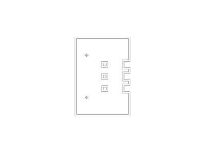 开关插座 平立面图图块平面图块