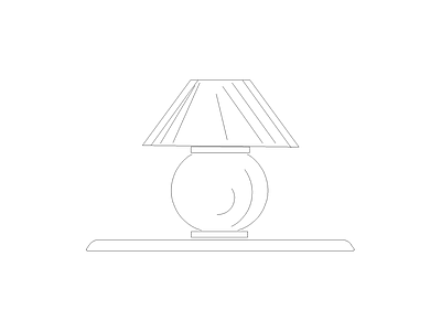 灯具图块 床图块