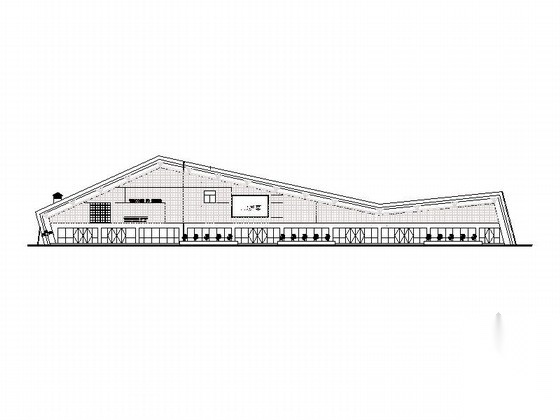 [四川]现代风格县城汽车站建筑施工图（含配套建筑）