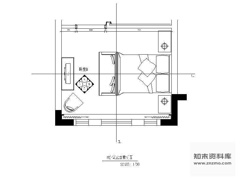 图块/节点某别墅卧室全套装修详图