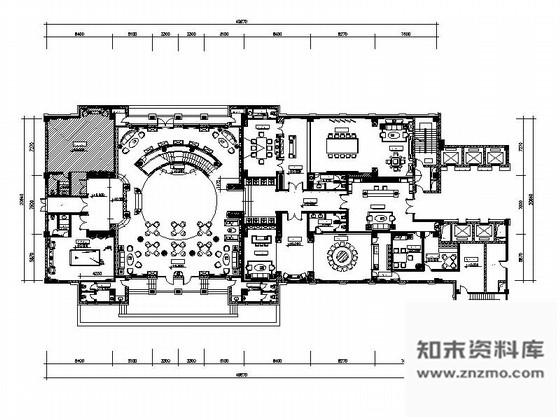 施工图浙江超豪华国际欧式会所室内装修施工图含效果)