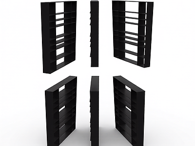 黑色置物架 书架