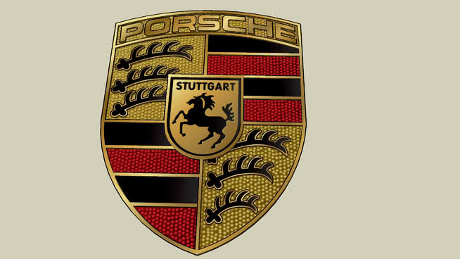 Porsche logo 盾 提灯