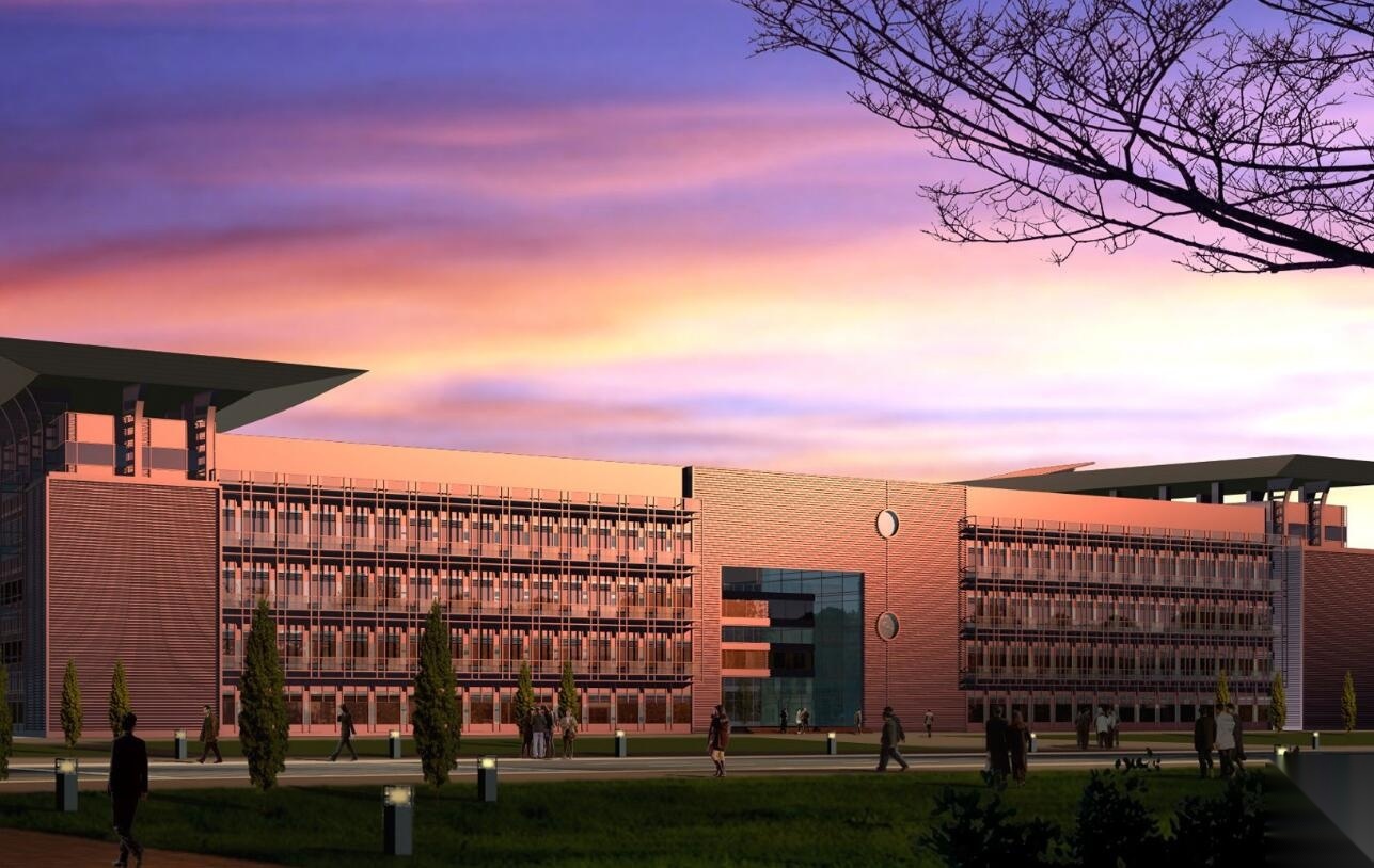 [上海]东华大学新校区图书馆建筑方案图
