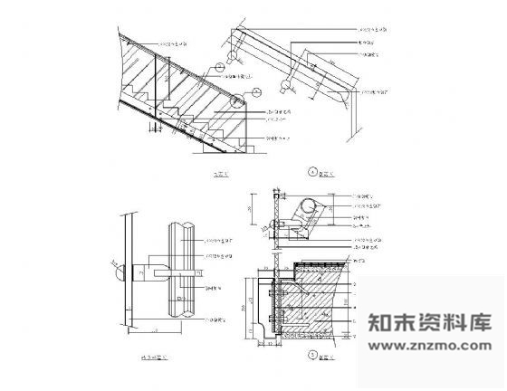 图块/节点不锈钢楼梯详图Ⅱ