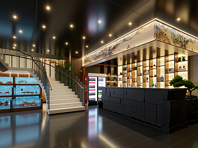 新中式酒店大堂