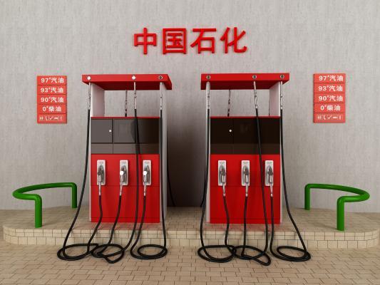 现代加油站 加油机