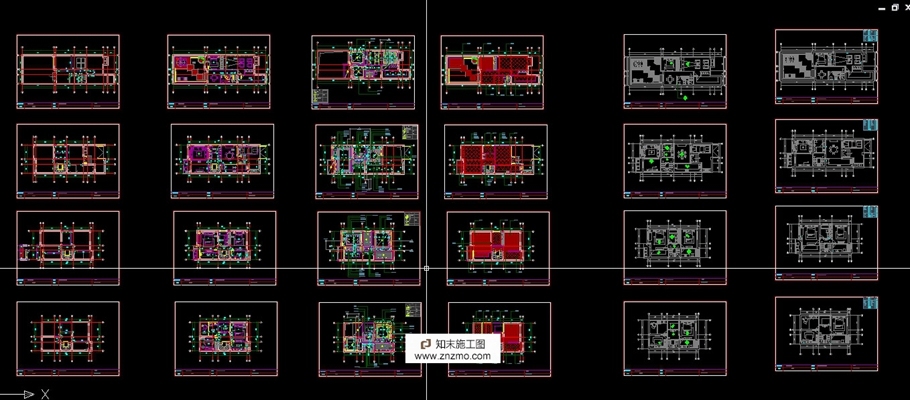 国内外中式别墅室内施工图