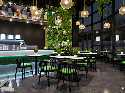 现代奶茶店