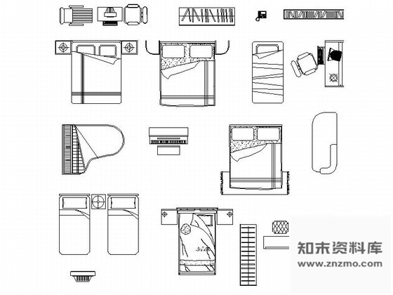 图块/节点常用家具模型CAD图块下载
