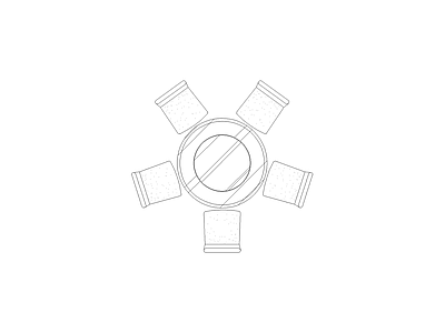 桌椅 工装图块