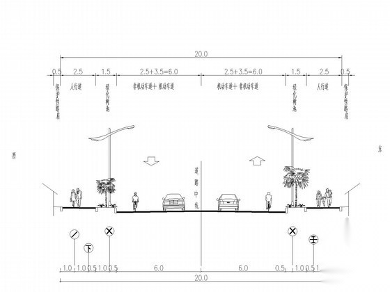 [湖南]二公里市政道路给排水施工图 市政给排水 给排水图